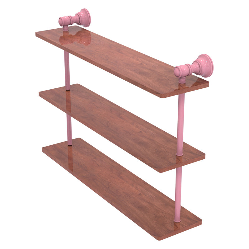 Tablette flottante 3 pièces Carolina, H 16 po x l 22 po x P 5,54 po, Rose