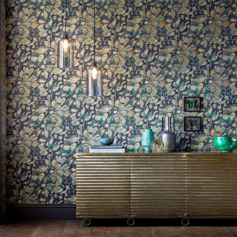 Lamina 10.05m x 68.6cm Titanium/Oyster Wallpaper Roll, Titanium/Oyster