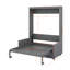 Lit escamotable double pleine grandeur avec coussin-412783792