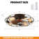 20.4" Bloneva Farmhouse Caged Ceiling Fan with Light Kit and Remote Control Included