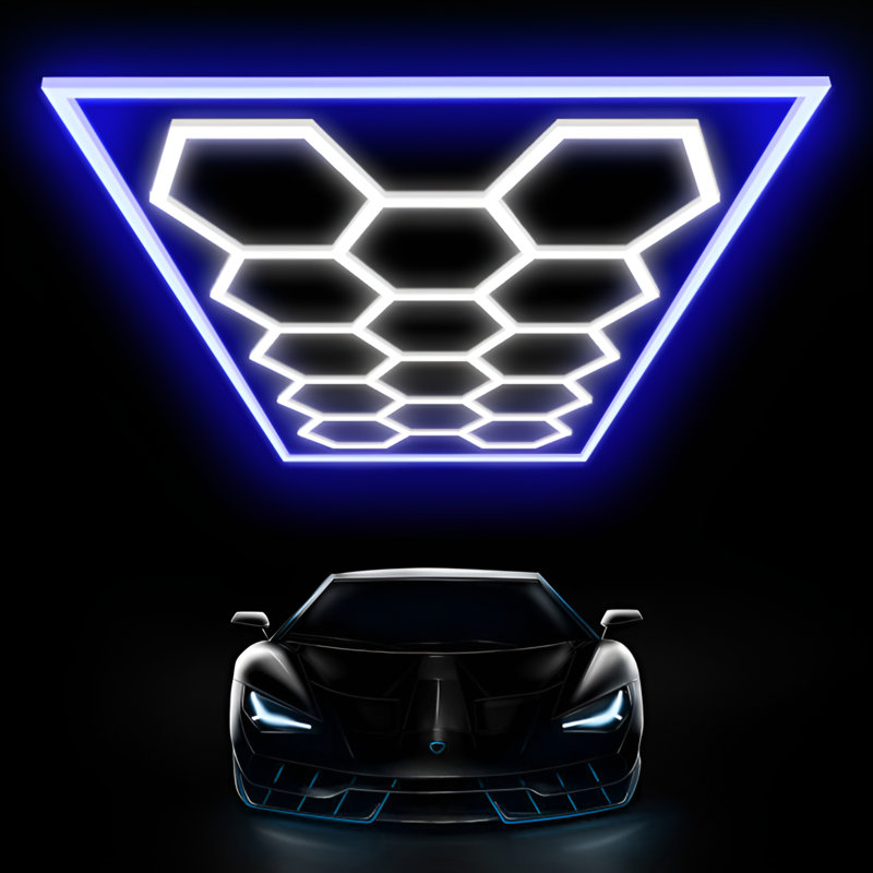 14 Hex Hexagon Garage Lights