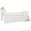 Lit mezzanine en bois avec lumières DEL-108933483