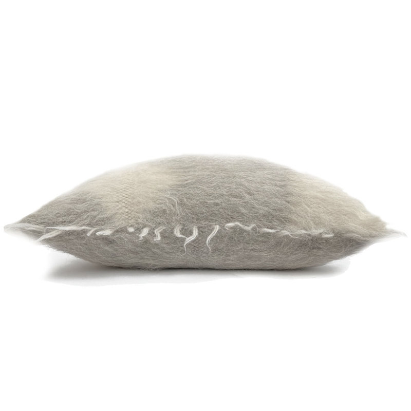 Coussin décoratif rustique en fibre recyclée L 35 po Fibre par Auskin pour l'intérieur, H 35 po x l 35 po, Carré