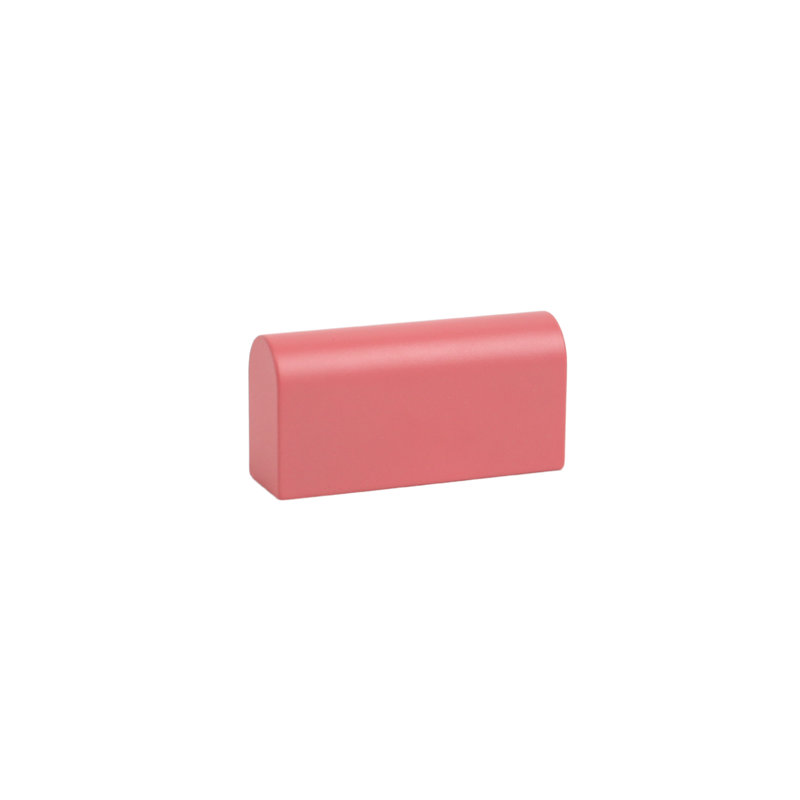 Blush Matte Aluminum Rectangular Cabinet Knob