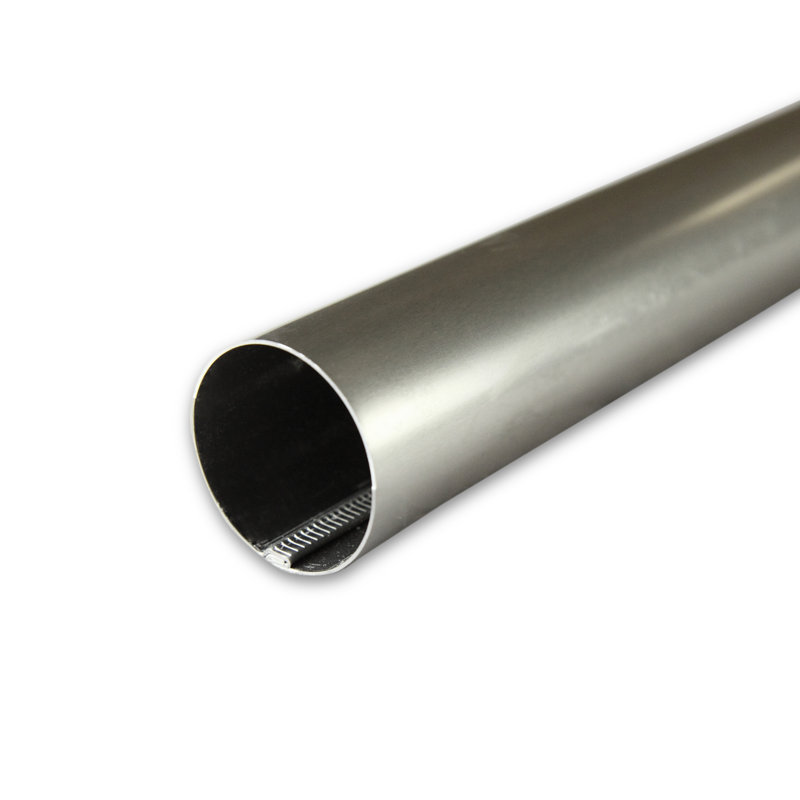 Lalonde Steel 96'' 1.5'' Single Curtain Rod, Satin NIckel