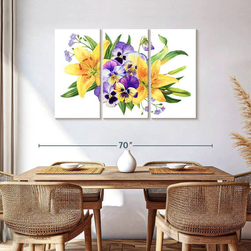 Harnek et fleurs de lys, H 20 po x l 33 po