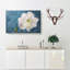 White Amaryllis Flower - Wrapped Canvas-56640786