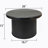 Modern Round Coffee Table Set – Dual Table Combination with Unique Fluted Table Leg Design
