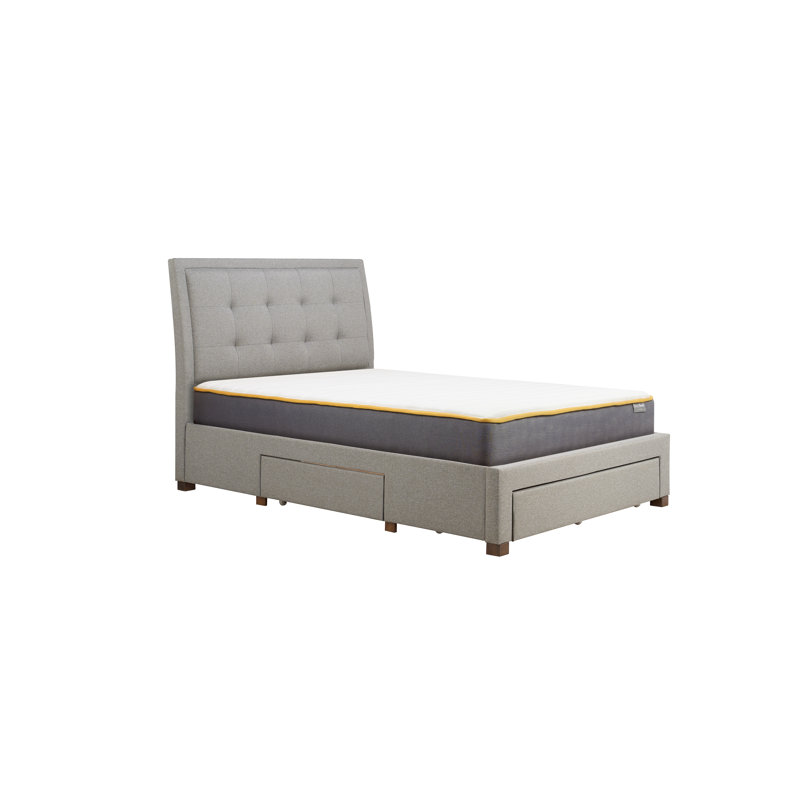 Harith Upholstered Bed Frame, Double (4'6)