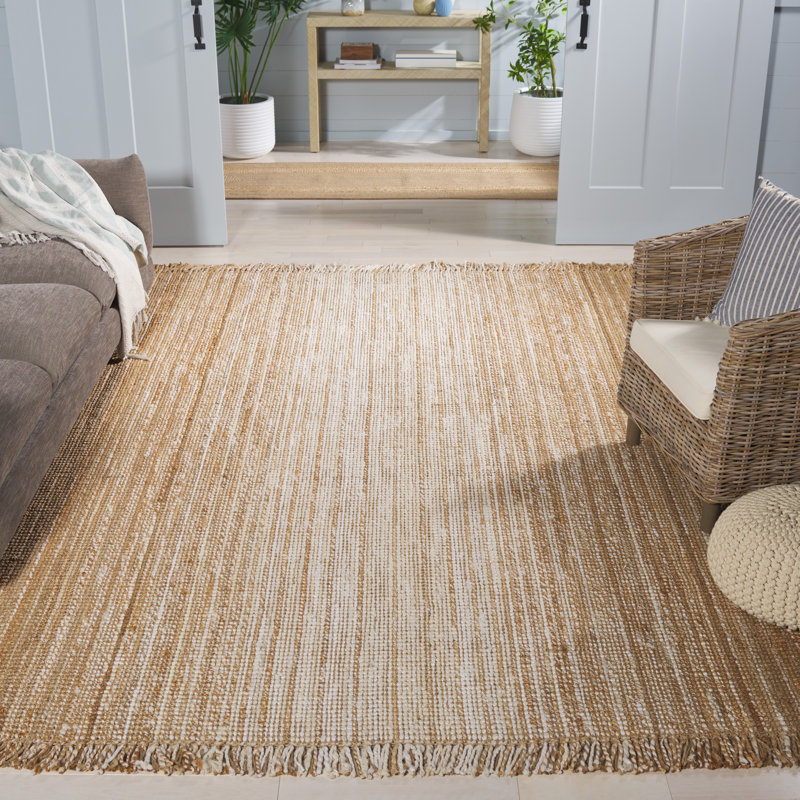 Natural Fiber Flatweave Jute Rug, Rectangle 8' x 10'
