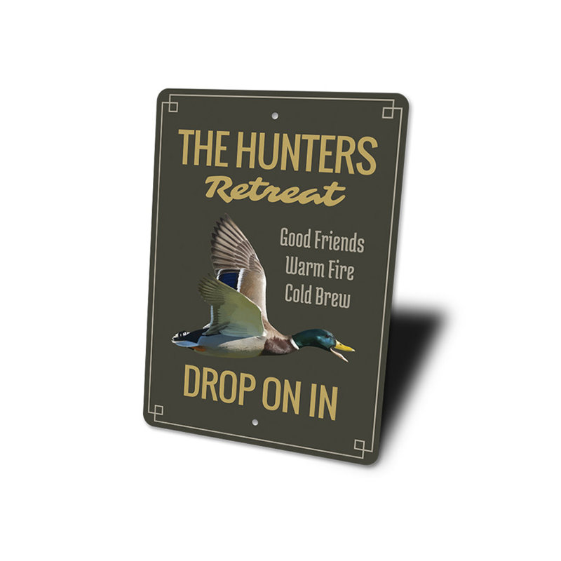 Panneau en aluminium The Hunters Retreat, H 14 po x l 10 po x P 0,04 po