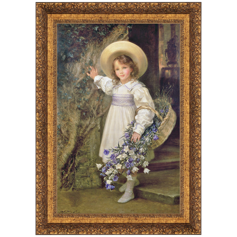 " Summer Blooms " by Sigismund Goetze, 22" H x 16" W x 1.125" D