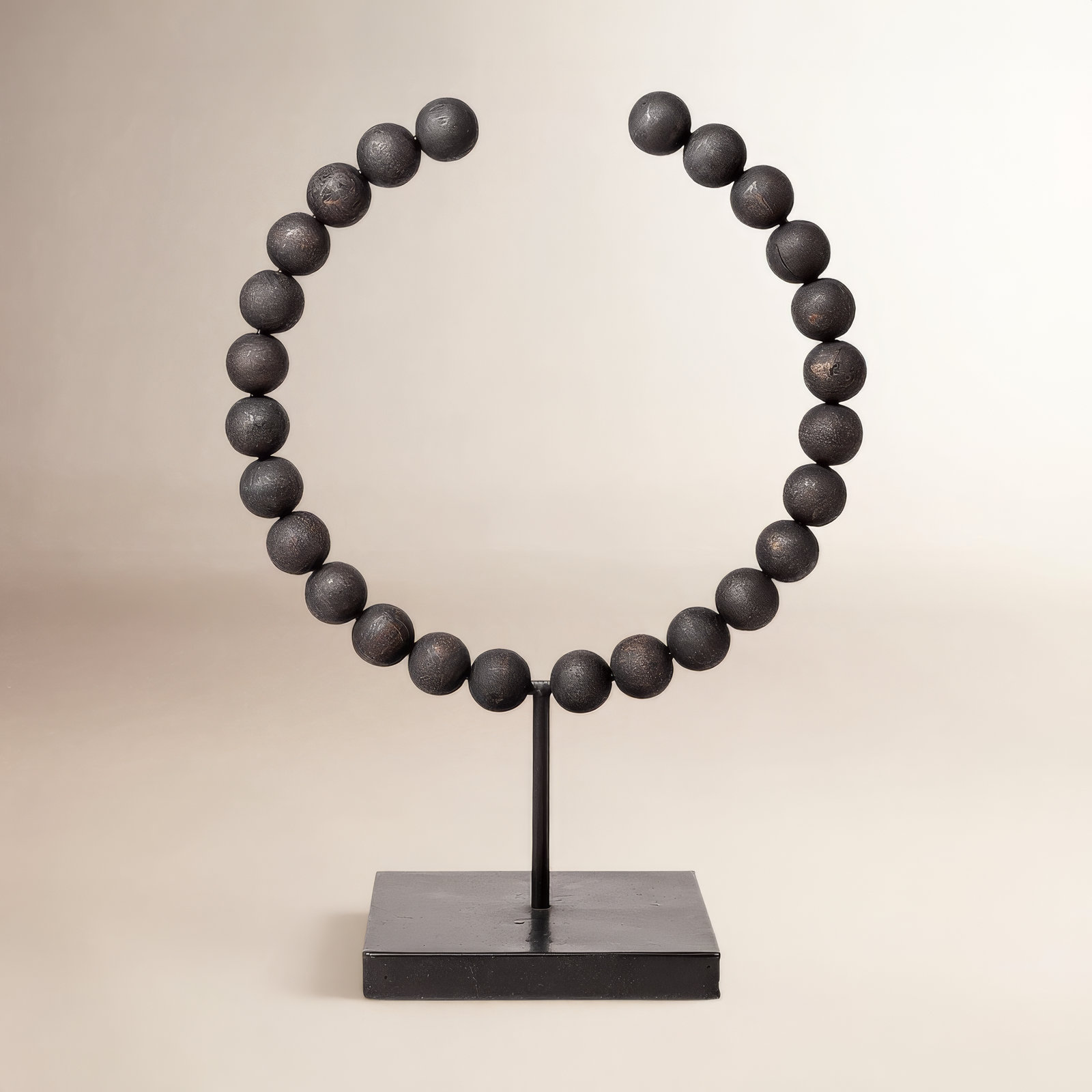 Shira Sculpture, 15.6" H x 11.8" W x 6.1" D, Black