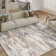 Sarah Modern Abstract Machine Washable Area Rug with Non-Slip Backing