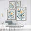 Indigo & Blush Bouquet II, reproduction encadrée - bois massif-1060353975
