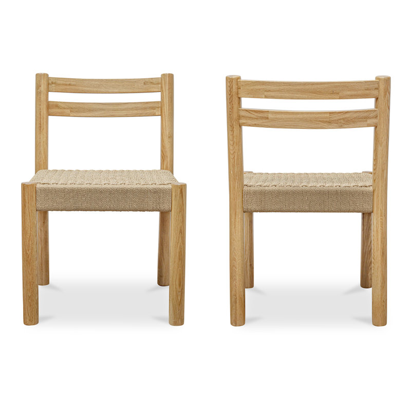 Finn Solid Wood Dining Chair, Natural