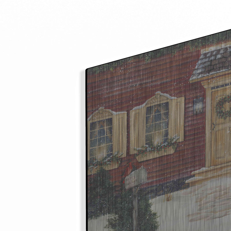 «A New England Welcome» par Pam Britton, art mural en métal, H 12 po x l 16 po