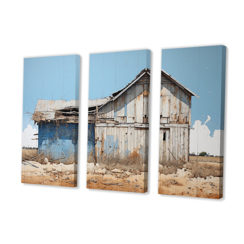 Farmstead Elegance Countryside I - ensemble de reproductions d'art mural de ferme, H 28 po x l 36 po x P 1 po