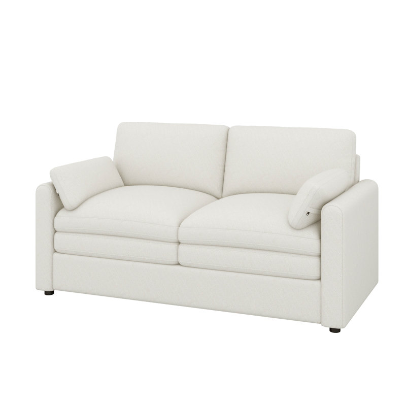 Causeuse 68,1 po, 2, Beige, H 32,7 po x l 68,1 po x P 33 po