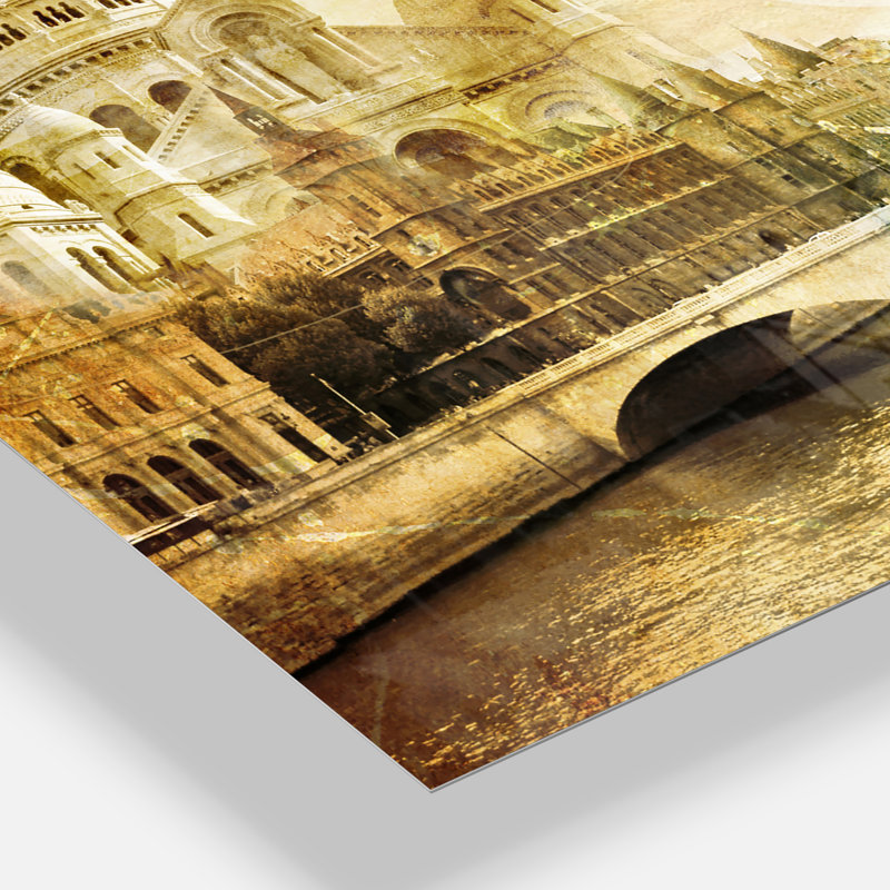 Horloge murale Old Beautiful Paris - French Country, Petit