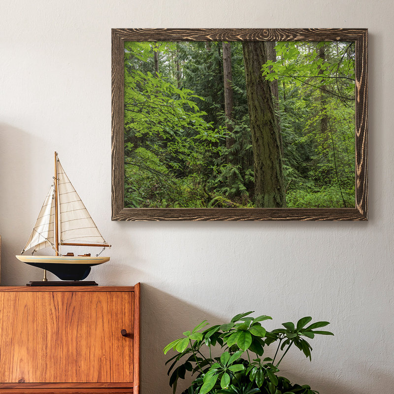 «Calm of the Forest», reproduction d'art sur toile simple, Noyer, H 22 po x l 32 po