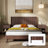 Modern Farmhouse Wood Headboard King Size 80.2 In Wide Wall Mounted Fluted Panel Wingback - Natural Oak-1718973751-1718973736