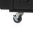 39.3" Farmhouse Kitchen Island With Drop Leaf, Kitchen Storage Island With Open Side Rack, One Drawer, Towel Rack, Rolling Kitchen Cart With Lockable Wheels For Lawn Garden, Black-129490251