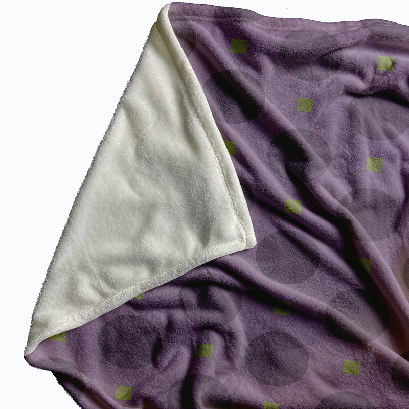 Sade Plain Weave / Muslin Throw Blanket, Purple