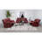 Red Upholstered Motion Reclining Loveseat-1104688658