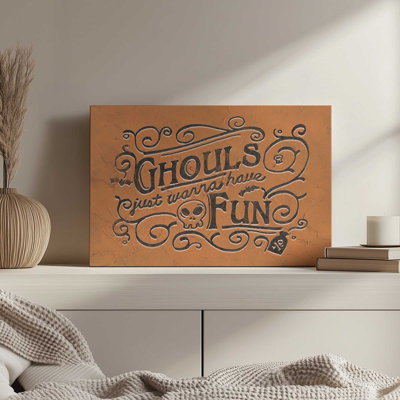 Don't Stop BOO-lievin' I by June Erica Vess Canvas Art Print