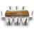Signature Walnut Metal Base Dining Table-87038666