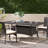 Stylish Rectangular Outdoor Dining Table with Weather-Resistant Wicker