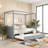 Canopy Day Bed with 2 Drawers-1955105168