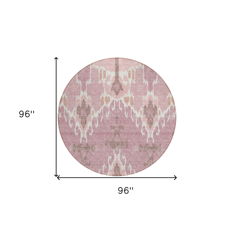 Tapis rond ivoire 8 po