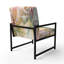 Palmiers romantiques Sunset III - Fauteuil rembourré tropical, fauteuil d'appoint Palm Leaves-397044295