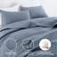Ensemble de courtepointe pour grand lit, couvre-lit à motif de nuages, ensemble de couvre-lit matelassé en microfibre légère pour toutes les saisons, comprend 1 courtepointe et 2 taies décoratives-103708475