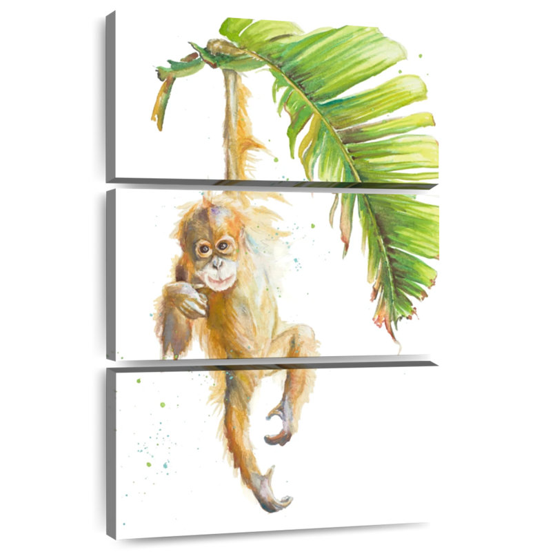 Brampt Monkeys In The Jungle I, 57'' H x 36'' W