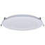 11 Watt LED Direct Wire Performer Series Downlight Remote Driver 6 Inch 27K/3K/35K/4K/5K CCT Selectable Round Flat Face White Finish