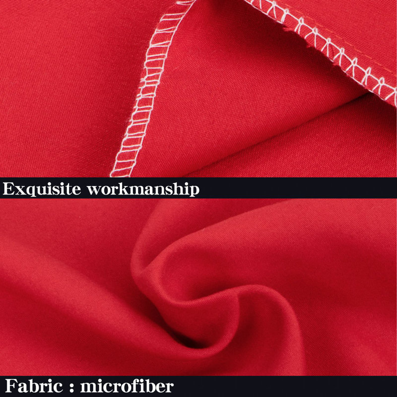 Luxe Microfiber Cover Body Pillow, Red