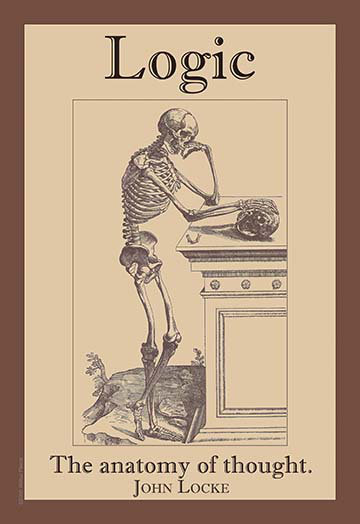 « logic » par john locke-impression d’art graphique, H 30 po x l 20 po