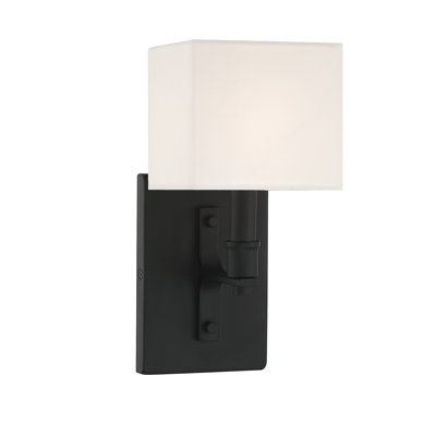 Collins 1-Light Wall Sconce in Matte Black