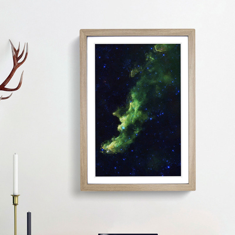 Universe in Abstract Vol.2 - Picture Frame Graphic Art Print, 65cm H x 48cm W x 2cm D, Oak Framed