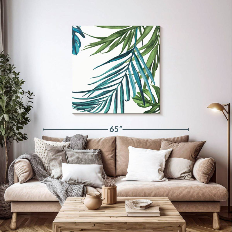 Harnek Palm Leaves I, 39" H x 39" W