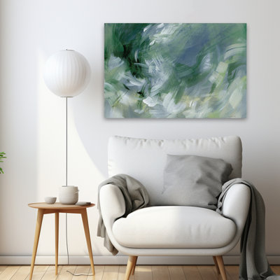 Abstract Brushstrokes - Moonlit Meadow