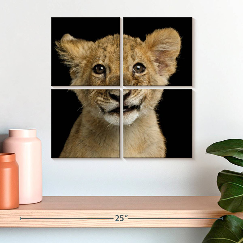 Tête de lion Brampt, H 18 po x l 18 po