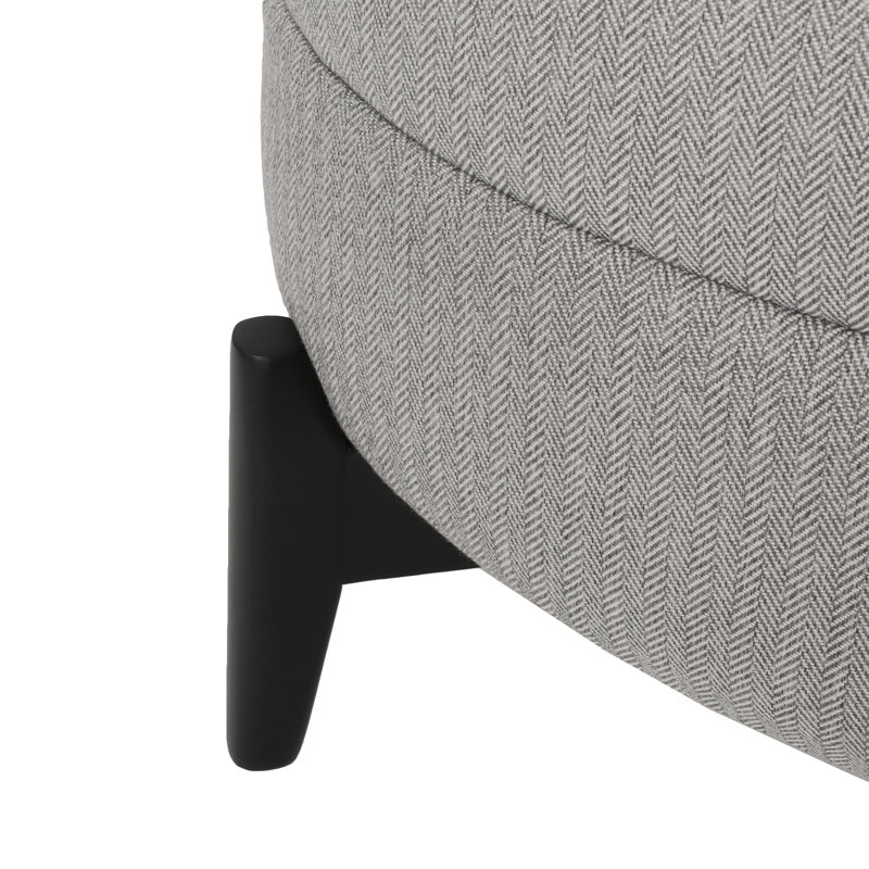 Hannon Upholstered Armchair, Gray Polyester Blend Incorrect