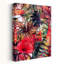 «Vibrant Tropical Leaves», art abstrait coloré d'automne-129143337