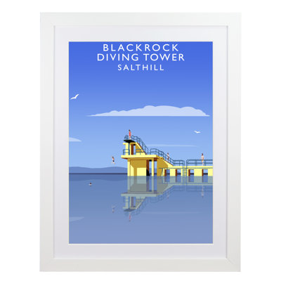 Black Rock Diving Tower by Richard O'Neil - Print