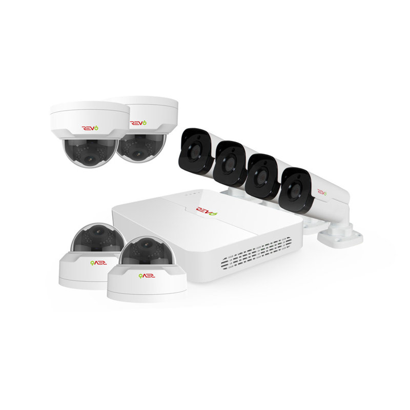 Home Imports Emporium 17 pièces Système de surveillance pour la sécurité de la maison Moderne intérieur extérieur Boîtier métallique finition professionnelle de qualité noire