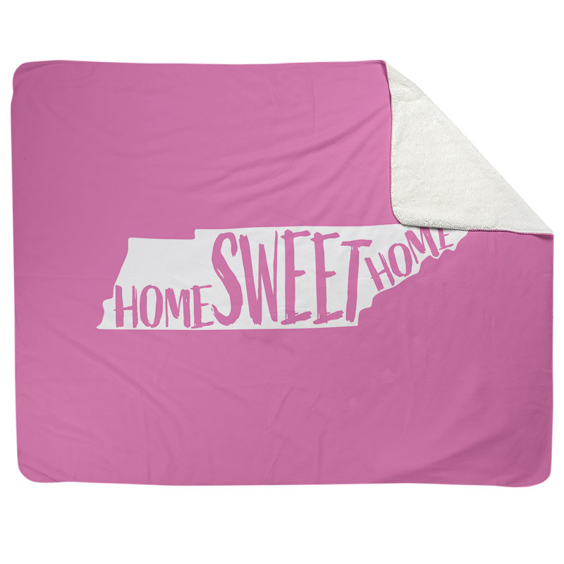 Jeté en polaires pour tennessee home, l 52,5 po x L 62,5 po, Rose